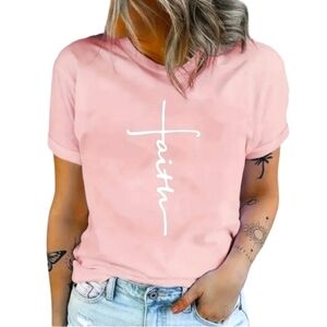 Pink Faith Tshirt✨️